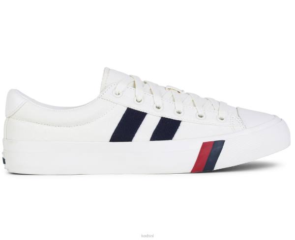 schoenen Keds koninklijk plus canvas witte marine uniseks 86BZ256