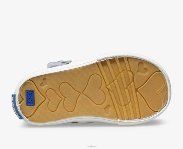 schoenen Keds Daphne leren sneaker met t-bandje zacht groot kind 86BZ237