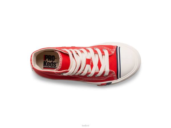 schoenen Keds koninklijke hoge sneaker rood groot kind 86BZ265