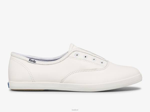 schoenen Keds chillax leren instapsneaker wit vrouwen 86BZ37