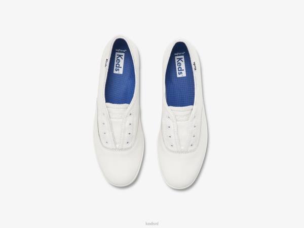 schoenen Keds chillax leren instapsneaker wit vrouwen 86BZ37