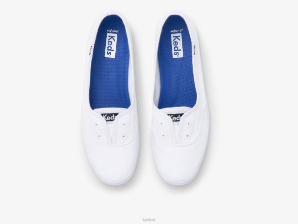 schoenen Keds chillax mini twill instapsneaker wit vrouwen 86BZ4