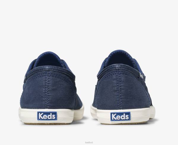 schoenen Keds chillax wasbare instapsneaker blauw vrouwen 86BZ43