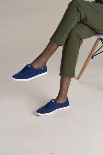 schoenen Keds chillax wasbare instapsneaker blauw vrouwen 86BZ43