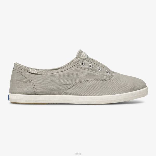 schoenen Keds chillax wasbare instapsneaker motregen grijs vrouwen 86BZ41