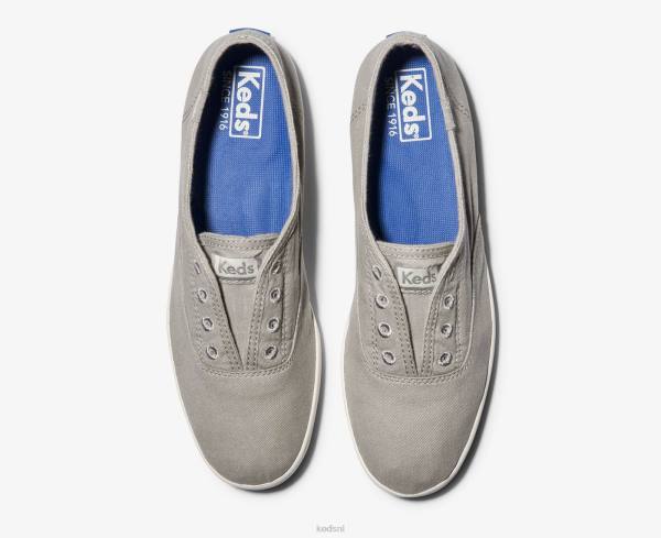 schoenen Keds chillax wasbare instapsneaker motregen grijs vrouwen 86BZ41