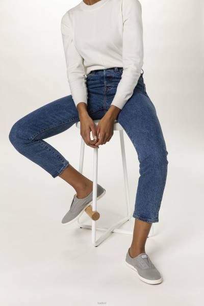 schoenen Keds chillax wasbare instapsneaker motregen grijs vrouwen 86BZ41