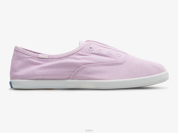 schoenen Keds chillax wasbare twill instapsneaker lila vrouwen 86BZ61