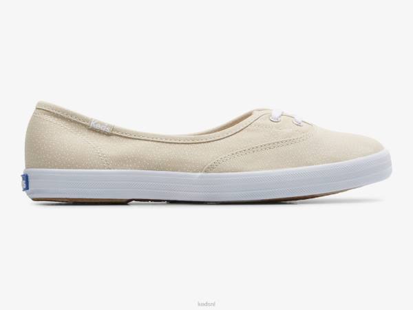 schoenen Keds de sneaker met ministippenprint bruin wit vrouwen 86BZ9
