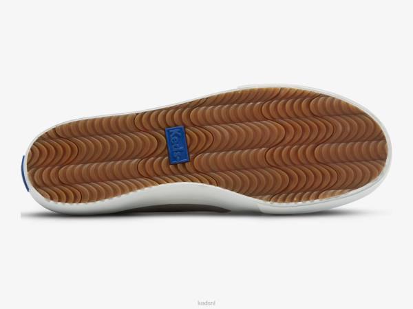 schoenen Keds dubbeldekker geperforeerde suède instapsneaker grijs vrouwen 86BZ68