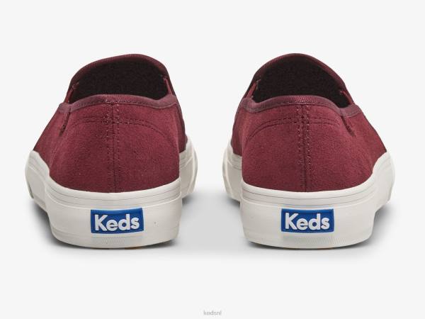 schoenen Keds dubbeldekker reliëf suède slip op sneaker vijg vrouwen 86BZ75