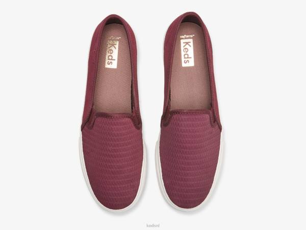 schoenen Keds dubbeldekker reliëf suède slip op sneaker vijg vrouwen 86BZ75