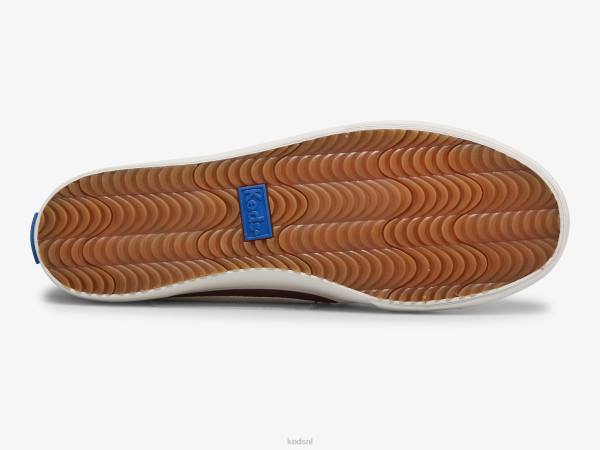 schoenen Keds dubbeldekker reliëf suède slip op sneaker vijg vrouwen 86BZ75