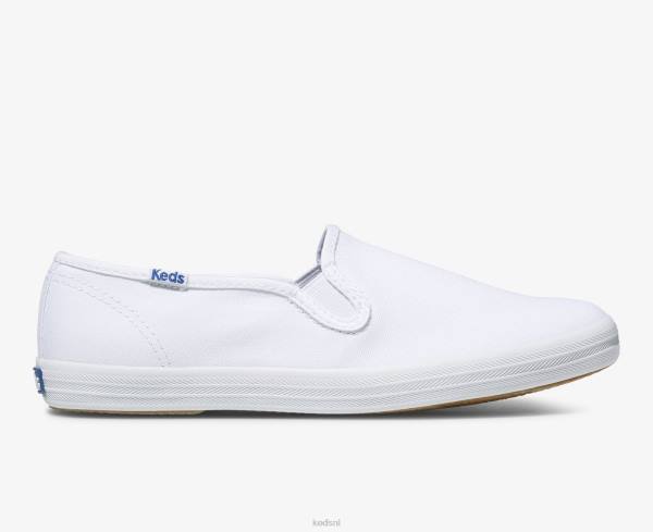 schoenen Keds kampioen canvas instapsneaker wit vrouwen 86BZ38