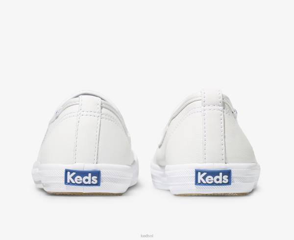 schoenen Keds kampioen leren instapsneaker wit vrouwen 86BZ25