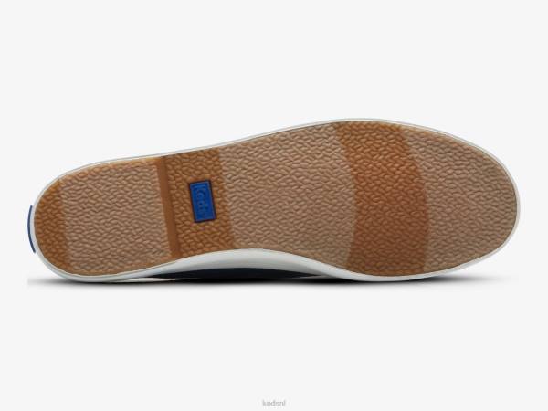 schoenen Keds kickstart mule canvas gestreepte instapsneaker blauw vrouwen 86BZ45