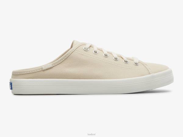 schoenen Keds kickstart mule canvas instapsneaker havermout vrouwen 86BZ47