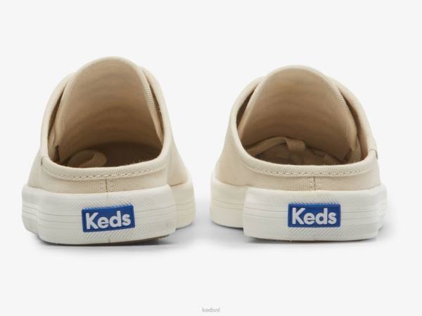 schoenen Keds kickstart mule canvas instapsneaker havermout vrouwen 86BZ47
