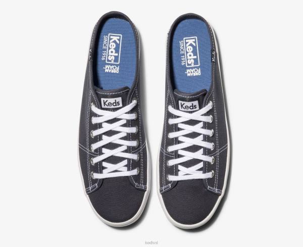 schoenen Keds kickstart mule canvas instapsneaker marine vrouwen 86BZ12