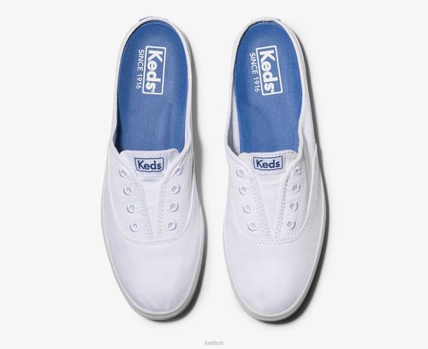 schoenen Keds moxie muilezel wit vrouwen 86BZ10