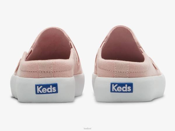 schoenen Keds terugslag muilezel crêpe slip op sneaker mauve vrouwen 86BZ50