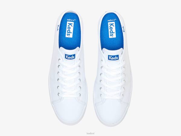 schoenen Keds triple kick mule canvas instapsneaker wit vrouwen 86BZ48
