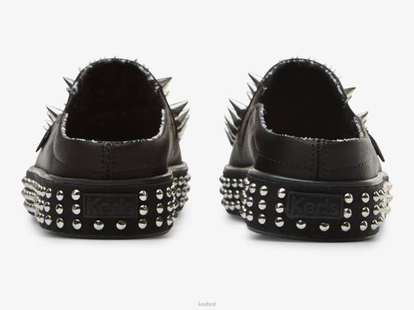 schoenen Keds x Maisie Wilen terugslag muilezel stud slip op sneaker zwart vrouwen 86BZ56