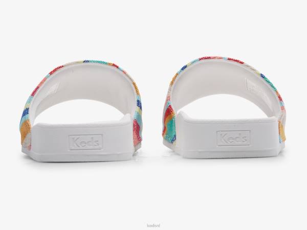 schoenen Keds bliss milieuvriendelijke instapper wit roze multi vrouwen 86BZ18