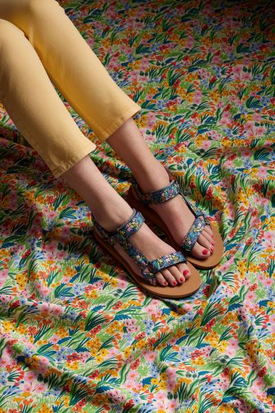 schoenen Keds x Rifle Paper Co. trio sandaal marine vrouwen 86BZ55