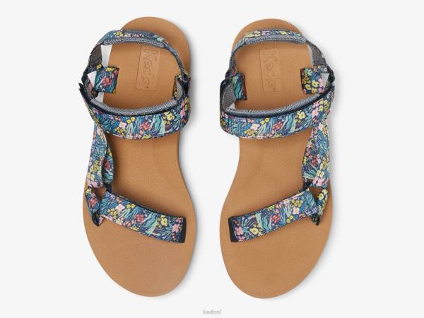 schoenen Keds x Rifle Paper Co. trio sandaal marine vrouwen 86BZ55