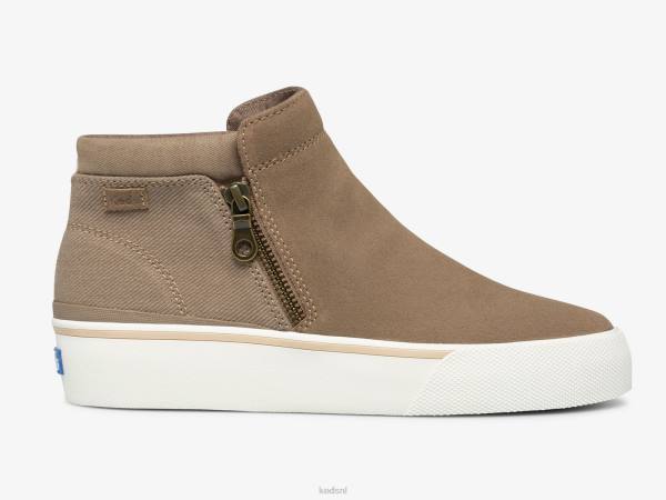 schoenen Keds cooper laars met rits bruin vrouwen 86BZ73