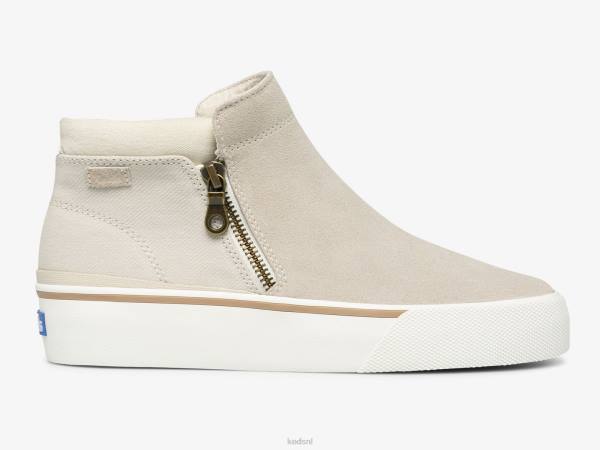 schoenen Keds cooper laars met rits latte vrouwen 86BZ74