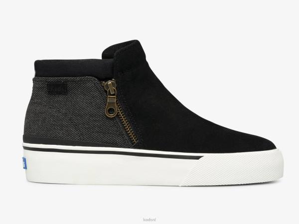 schoenen Keds cooper laars met rits zwart vrouwen 86BZ72