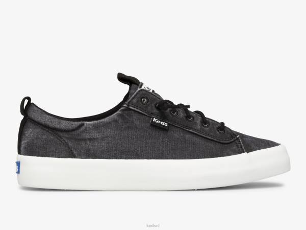 schoenen Keds kickback canvas wasbare sneaker zwart vrouwen 86BZ33