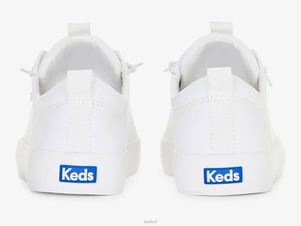 schoenen Keds kickback leren sneaker wit vrouwen 86BZ31
