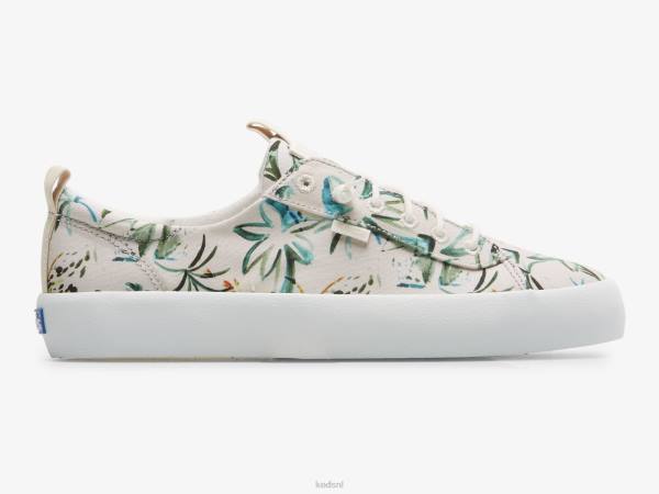 schoenen Keds sneaker met eilandprint beige multi vrouwen 86BZ23