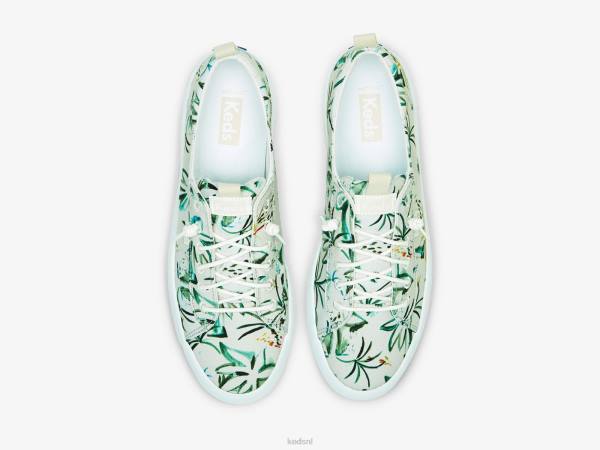 schoenen Keds sneaker met eilandprint beige multi vrouwen 86BZ23