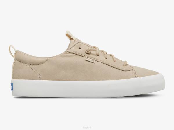 schoenen Keds terugslag veganistische leren sneaker taupe vrouwen 86BZ32