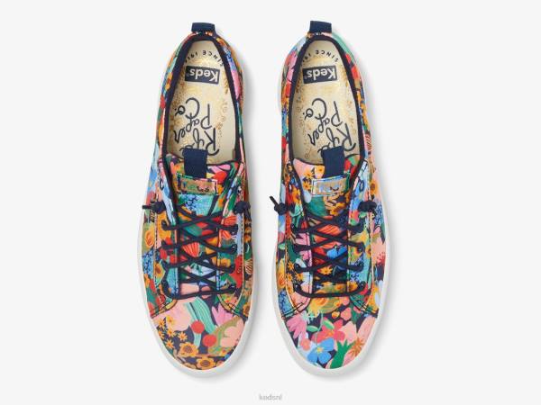 schoenen Keds x Rifle Paper Co. terugslag sicilië marine multi vrouwen 86BZ22