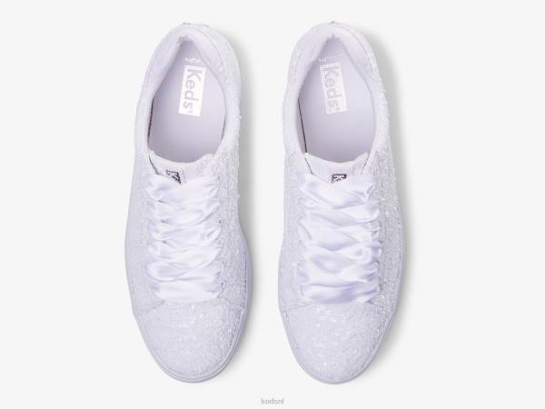 schoenen Keds Alley pailletten sneaker wit vrouwen 86BZ208