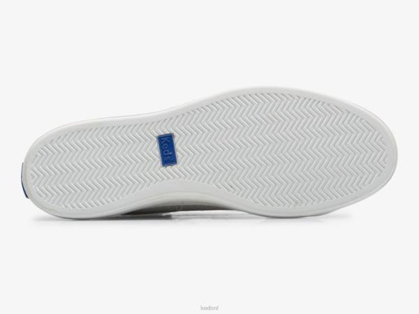 schoenen Keds Alley suède sneaker met reliëf lichtgrijs vrouwen 86BZ198