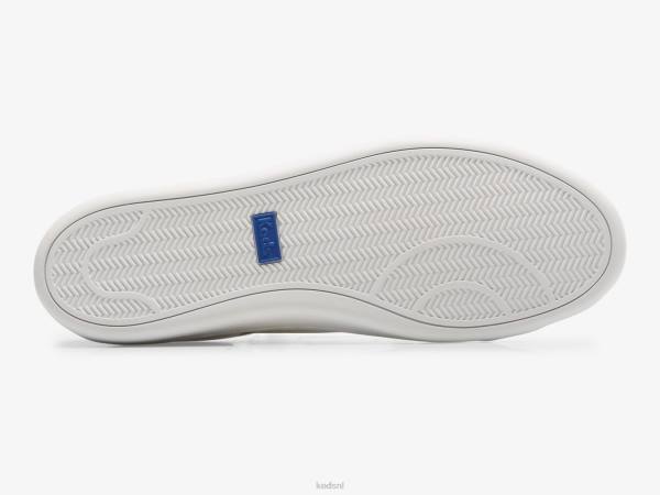 schoenen Keds aas leren sneaker wit groen vrouwen 86BZ197