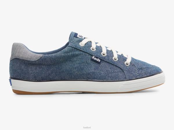 schoenen Keds center iii chambray-sneaker marine vrouwen 86BZ164