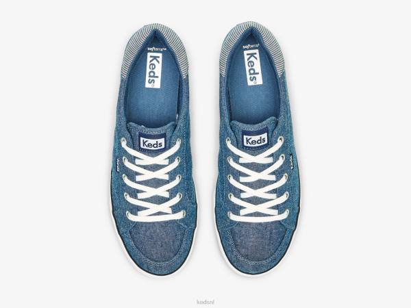 schoenen Keds center iii chambray-sneaker marine vrouwen 86BZ164
