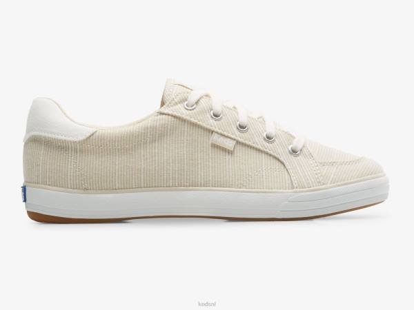 schoenen Keds center iii slub gestreepte sneaker bruine streep vrouwen 86BZ155