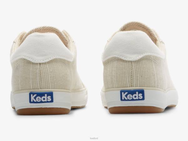 schoenen Keds center iii slub gestreepte sneaker bruine streep vrouwen 86BZ155