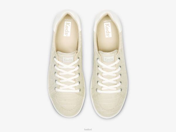 schoenen Keds center iii slub gestreepte sneaker bruine streep vrouwen 86BZ155