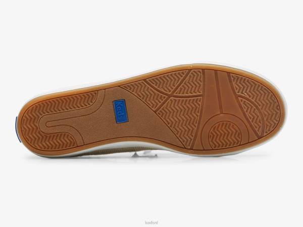 schoenen Keds center iii slub gestreepte sneaker bruine streep vrouwen 86BZ155