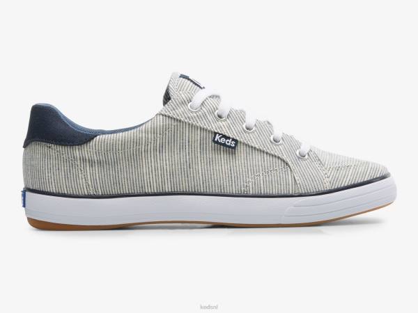 schoenen Keds center iii slub gestreepte sneaker marine streep vrouwen 86BZ154