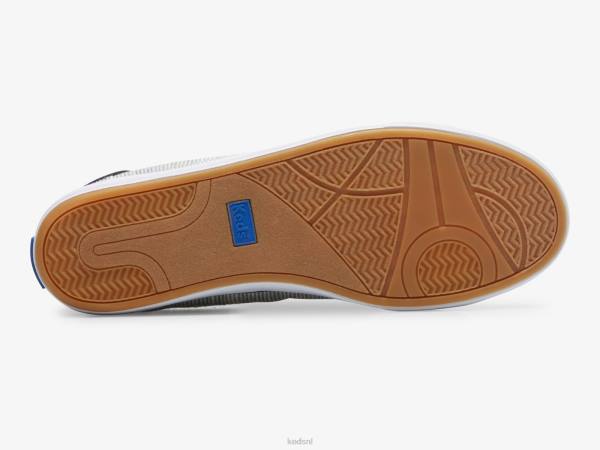 schoenen Keds center iii slub gestreepte sneaker marine streep vrouwen 86BZ154